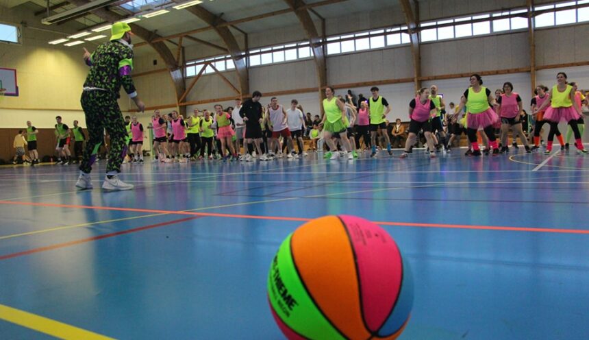 Tournoi de basket fluo