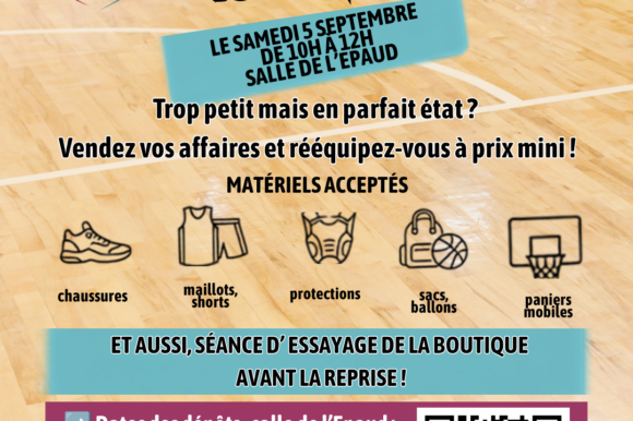 Dépôt-vente équipements basket